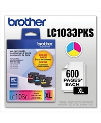 Brother Innobella Xl Series High Yield Ink Cartridge Pack, Includes Cyan, Magenta and Yellow Ink Cartridges