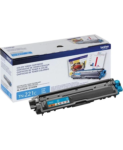 Brother TN221C 1400 Page-Yield TN221C Toner