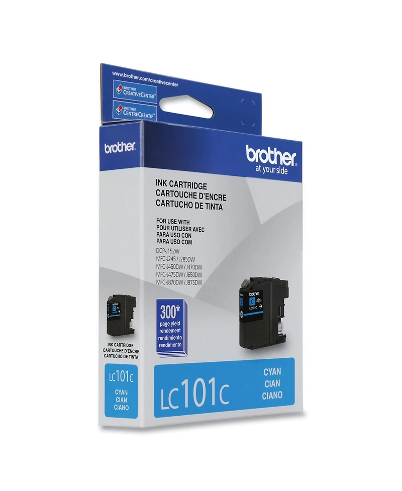 Brother Standard Cyan Ink Cartridge, 300 Pages Yield