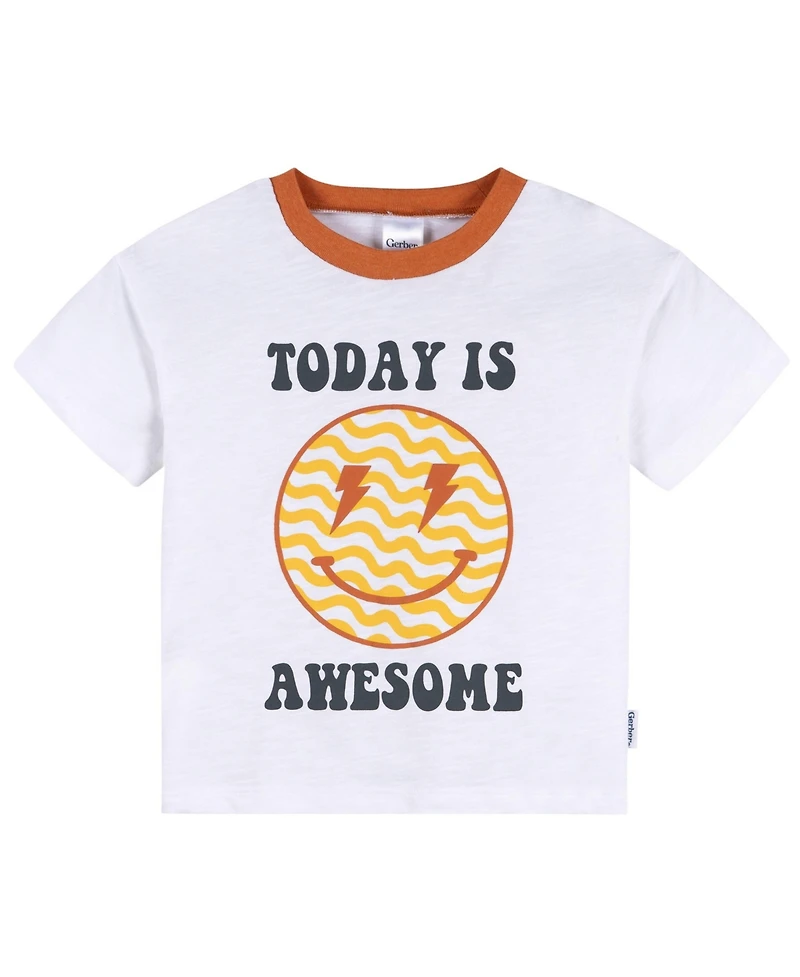 Gerber Toddler Boys 3-Piece T-Shirts and Shorts