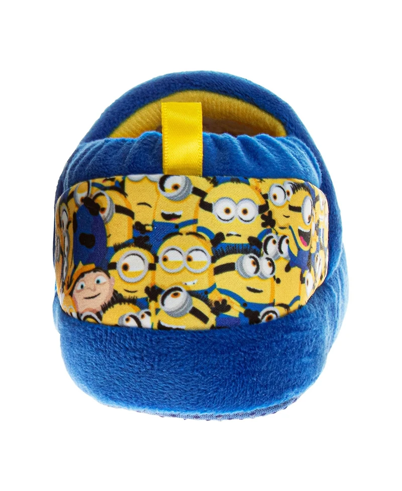 Illumination Toddler Minions Dual Slippers Kids' Cozy Warm Soft Plush Indoor Wear Fun Character Design SlipOn