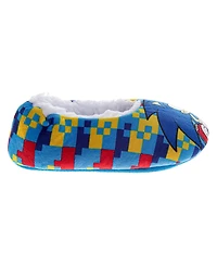 Sega Toddler Sonic The Hedgehog Slippers Warm Padded Sole Comfy SlipOn