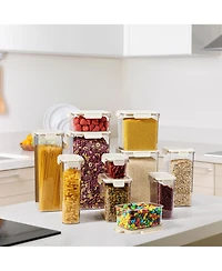 Sorbus Pack 3000ml/105.82oz Clear Stackable Airtight Food Storage Containers for Pantry, Rice, Pasta