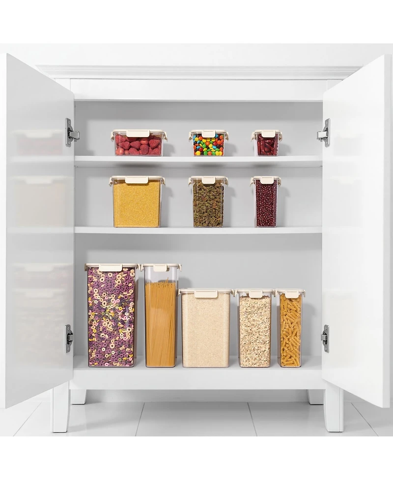 Sorbus Airtight Food Storage Container – Clear Stackable Canister for Pantry, Rice, Pasta, Cereal and Snacks