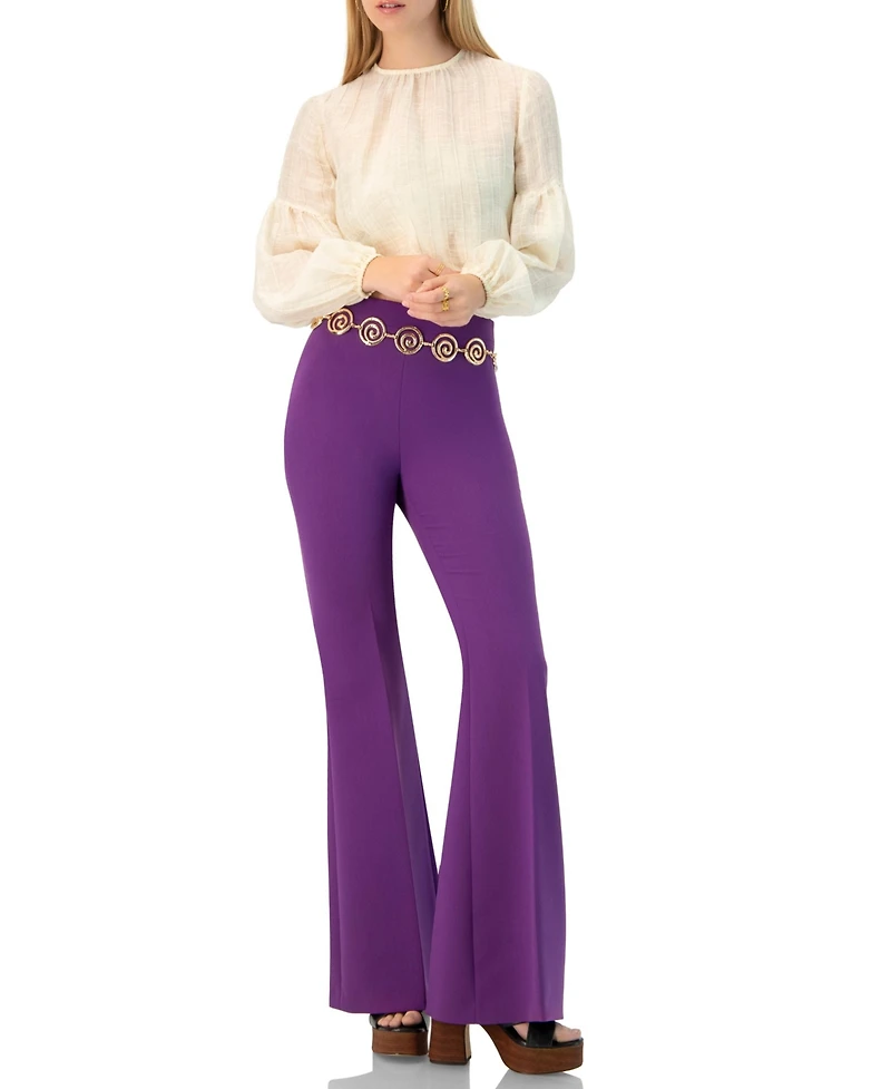 Ivonne Women's Long Sleeve Balloon Blouse