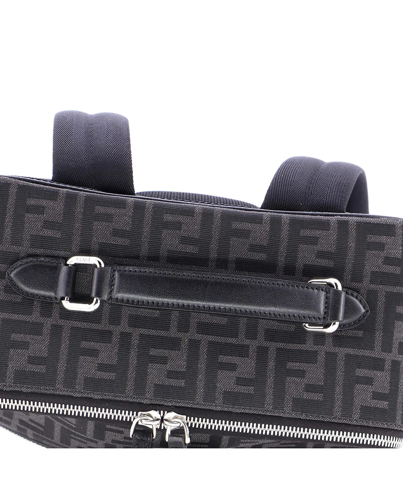 Pre-Owned Fendi Medium Ff Travel Backpack Zucca Canvas and Leather