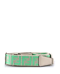 Pre-Owned Fendi Strap You Shoulder Strap Zucca Canvas with Leather