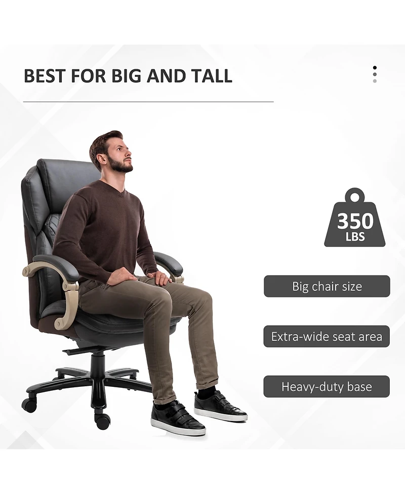 Boyel Living Big and Tall Executive Office Chair with Wide Seat and High Back