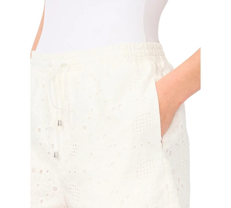 CeCe Women's Mid-Rise Pull-On Shorts