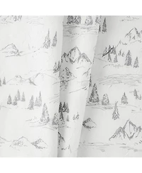 Ellis Curtain Mountain Vista 100% Polyester Tailored Rod Pocket Curtain Panels 48" x 84"