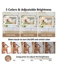 Rainsken Modern Makeup Vanity Desk