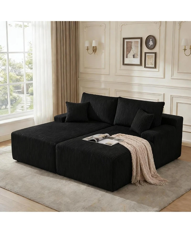 gaomon 80" Oversized Double Chaise Lounge