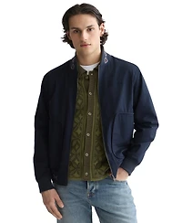 Scotch & Soda Men's Long-Sleeve Regular-Fit Printed Cotton Jacket
