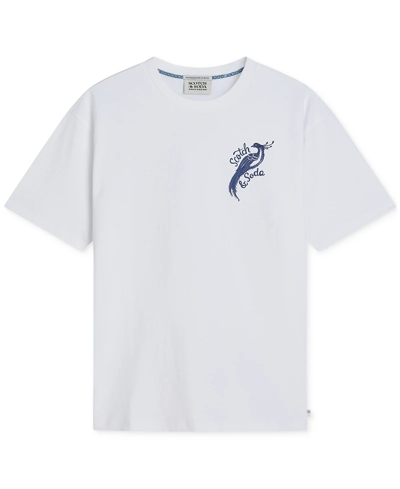 Scotch & Soda Men's Round-Neck Short-Sleeve Cotton T-Shirt