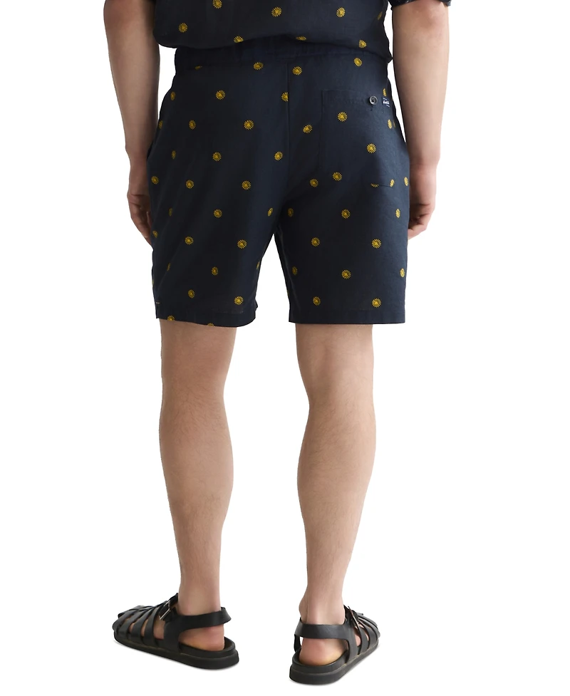 Scotch & Soda Men's Mid Rise Printed Shorts