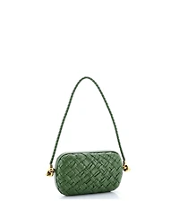 Pre-Owned Bottega Veneta Knot Minaudiere on Strap Intrecciato Leather
