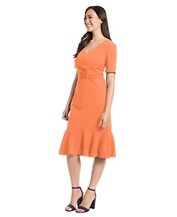 London Times Petite Twisted Sheath Dress