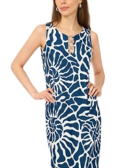 Msk Women's Sleeveless Printed Maxi Dress