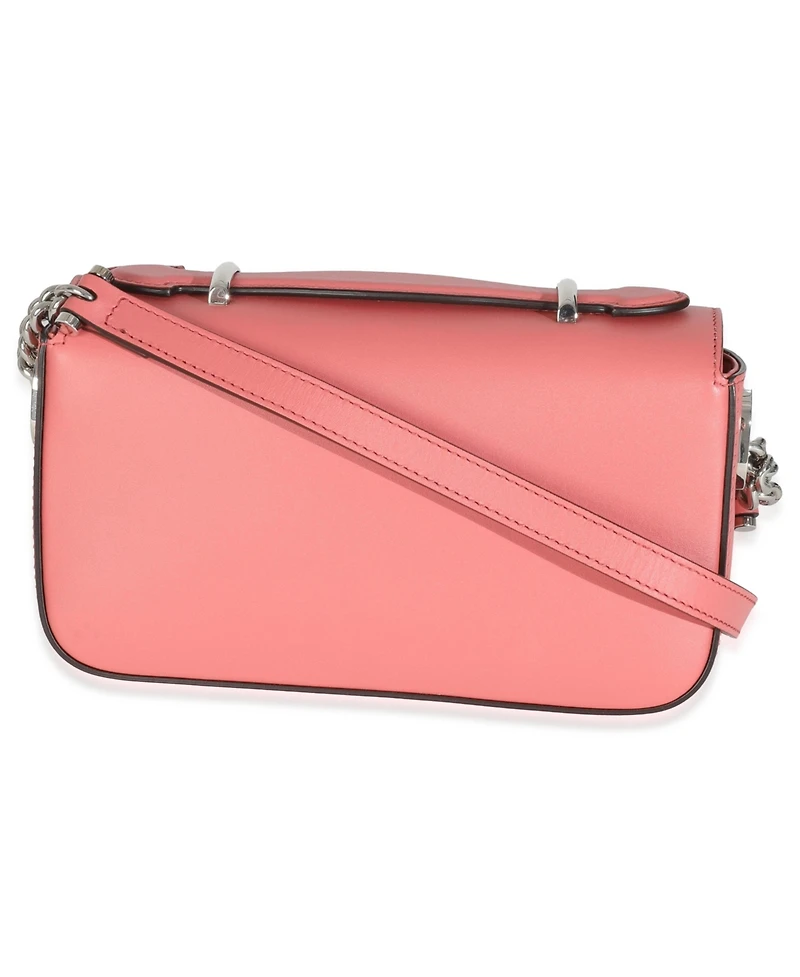 Pre-Owned Gucci Pink Senna Calfskin Petite Gg Top Handle Shoulder Bag