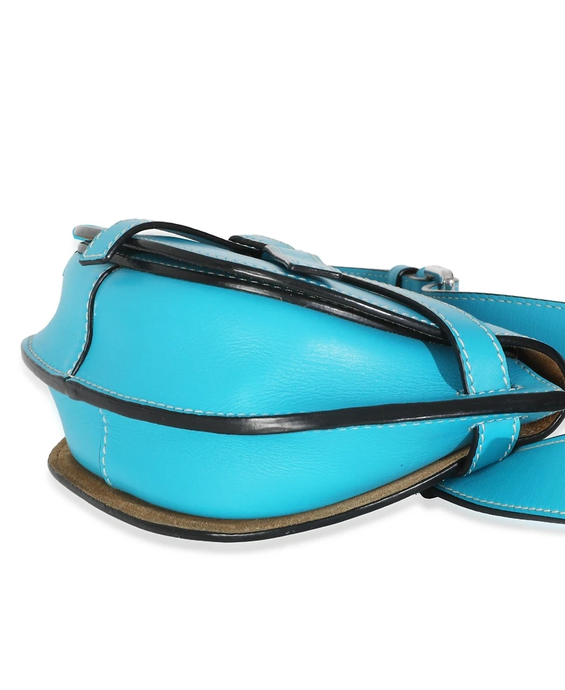 Pre-Owned Loewe Blue Calfskin Mini Gate Belt Bag