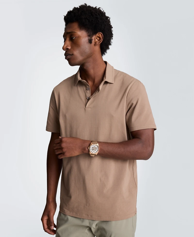 Kenneth Cole Men's Short-Sleeve Collared Slim Fit Polo T-Shirt