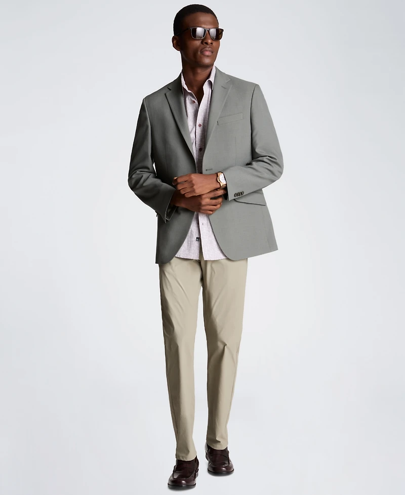 Kenneth Cole Men's Short-Sleeve Printed Slim Fit Shirt