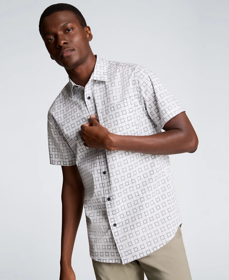 Kenneth Cole Men's Short-Sleeve Slim Fit Shirt