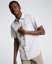 Kenneth Cole Men's Short-Sleeve Slim Fit Shirt