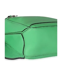Pre-Owned Loewe Jungle Green Calfskin Mini Puzzle Belt Bag