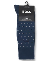 Hugo Boss Men's Regular Length Mini Iconic Socks, 2-Pack