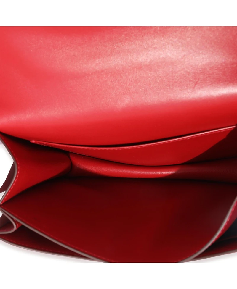 Pre-Owned HERMES Rouge Casaque Swift Constance 18 Ghw