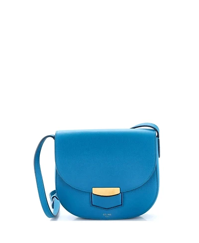 Pre-Owned Celine Small Trotteur Crossbody Bag Grainy Leather