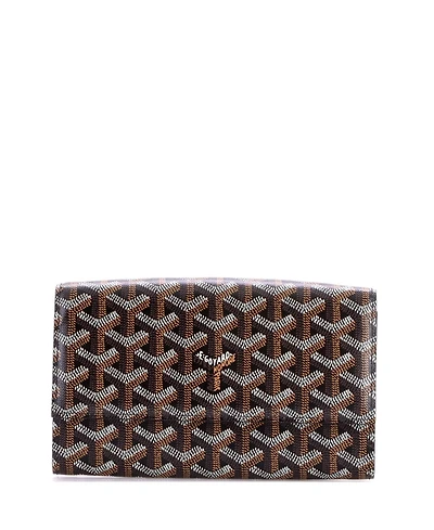 Pre-Owned Goyard Varenne Continental Wallet with Strap Coated Canvas