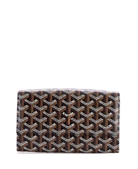 Pre-Owned Goyard Varenne Continental Wallet with Strap Coated Canvas