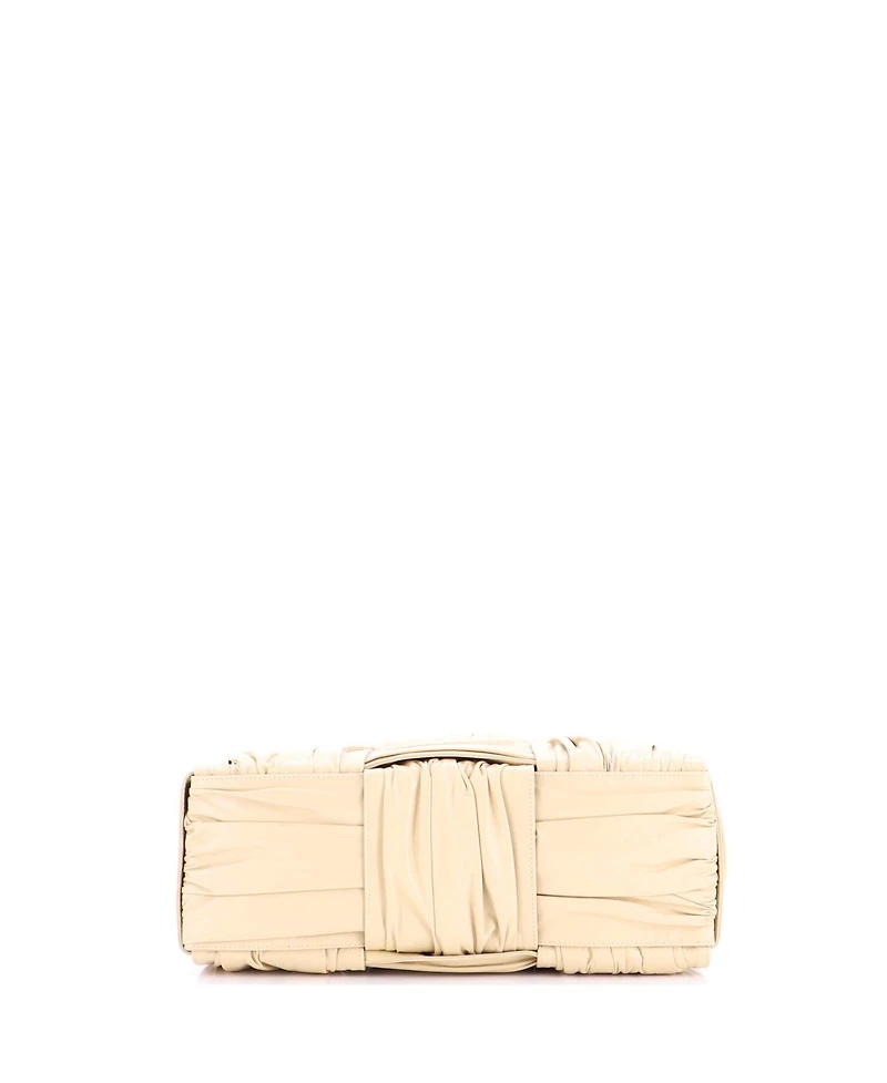 Pre-Owned Bottega Veneta Medium Arco Tote Maxi Intrecciato Plisse Leather