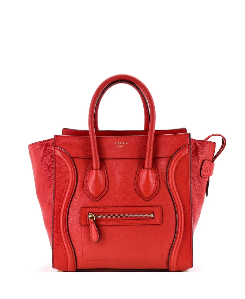 Pre-Owned Celine Micro Luggage Bag Smooth Leather