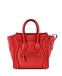 Pre-Owned Celine Micro Luggage Bag Smooth Leather