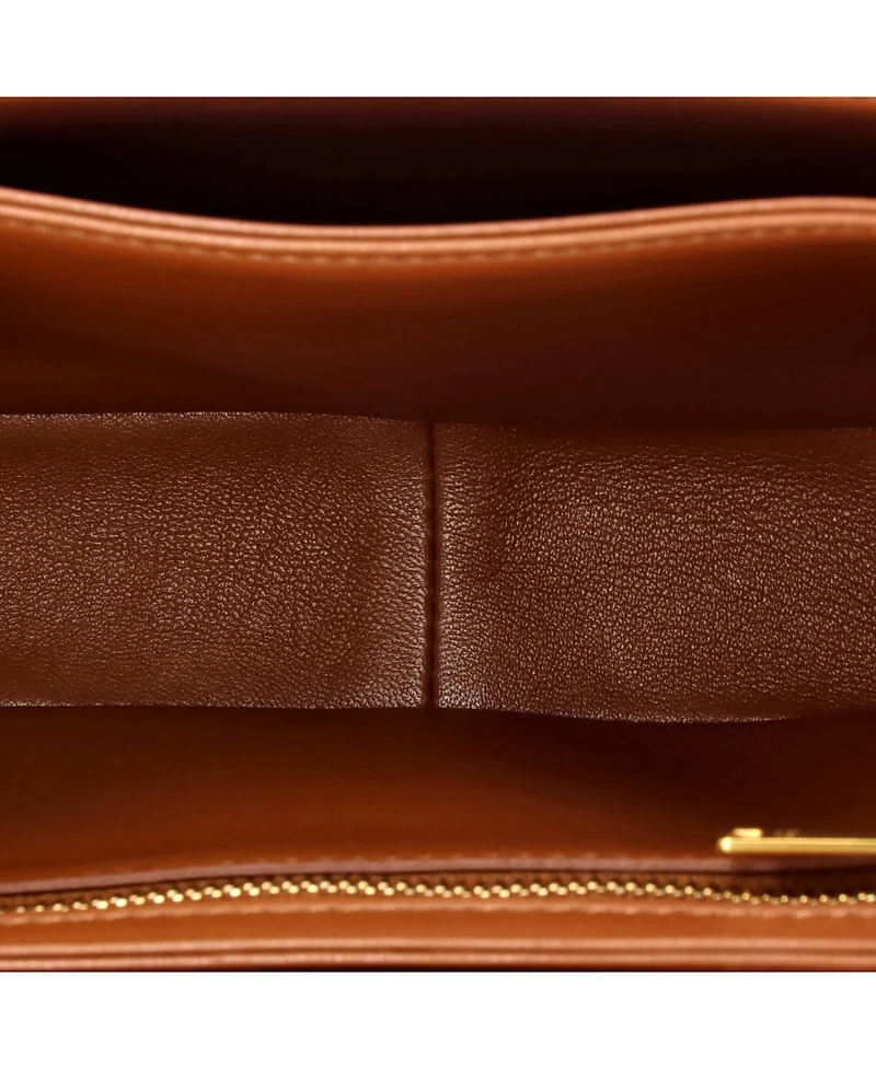 Pre-Owned Celine Teen Triomphe Shoulder Bag Canvas with Leather