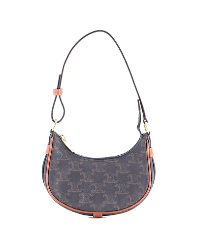 Pre-Owned Celine Mini Ava Bag Triomphe Coated Canvas