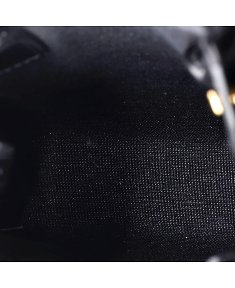 Pre-Owned Celine Mini Vertical Cabas Tote All Over Logo Print Leather