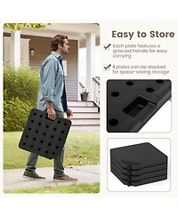 Sugift Patio Offset Umbrella Base with Easy-Fill Spouts