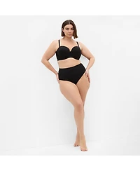 City Chic Women's Luxe Microfibre 3 Pack Hi Thong