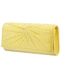 Nina Unique Chiffon Twist Crystal Small Clutch Handbag