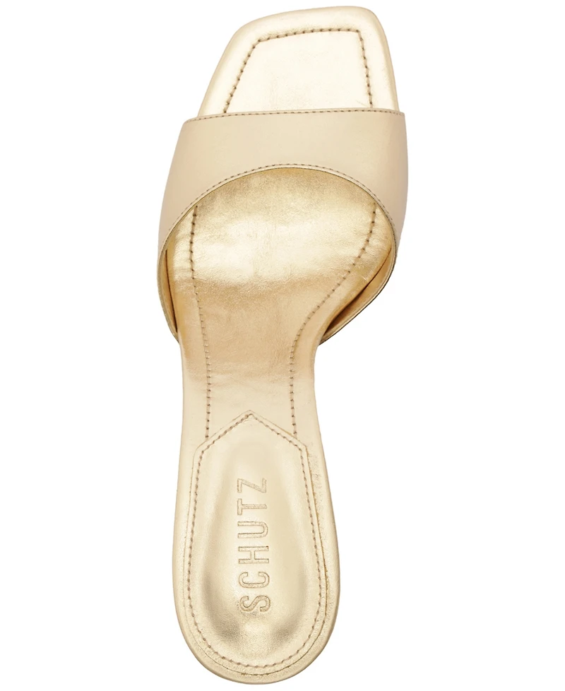 Schutz Women's Leena Bamboo Stiletto Heel Sandals