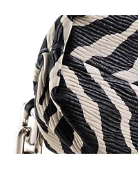 Pre-Owned Bottega Veneta The Chain Pouch Printed Textured Leather