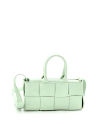 Pre-Owned Bottega Veneta Mini Arco Tote Maxi Intrecciato Leather