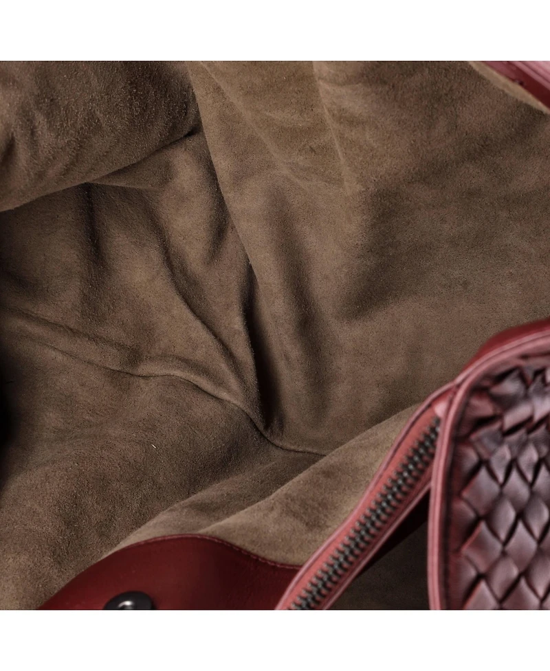 Pre-Owned Bottega Veneta Large Double Chain Tote Intrecciato Nappa