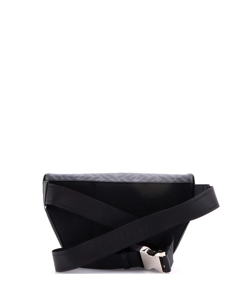 Pre-Owned Fendi Zip Belt Bag Zucca Coated Canvas and Leather