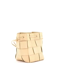 Pre-Owned Bottega Veneta Small Cassette Bucket Bag Maxi Intrecciato Leather