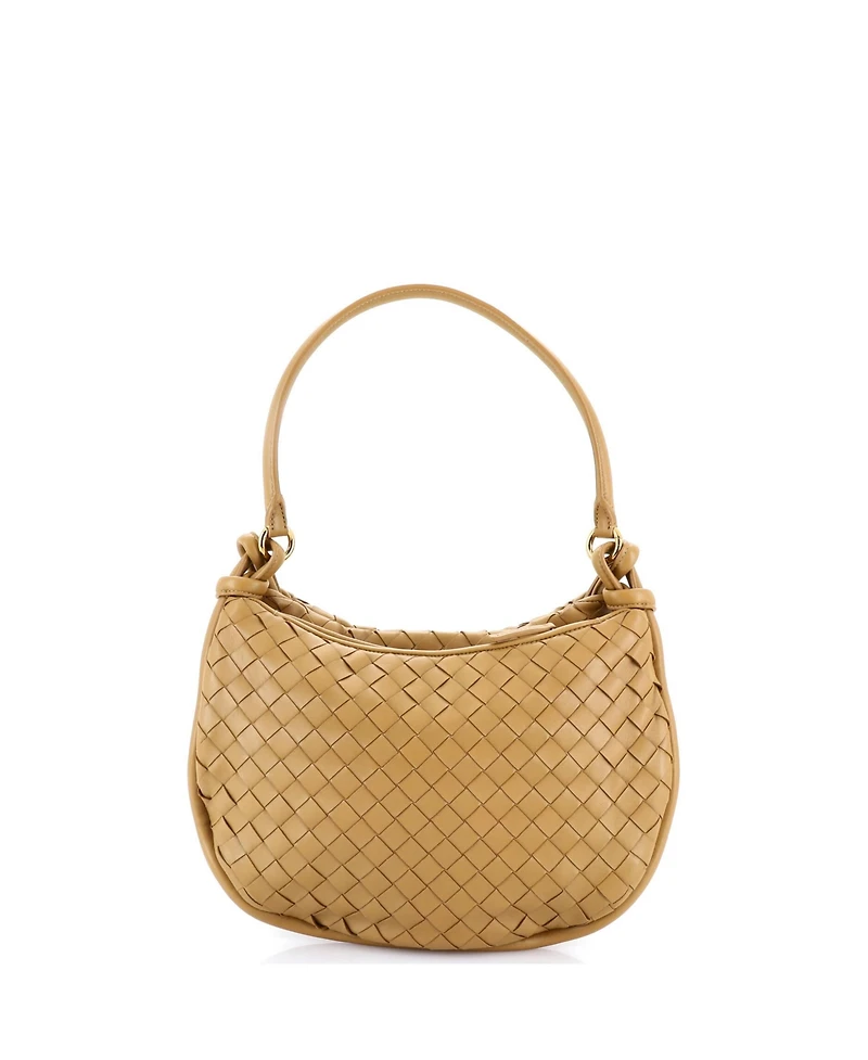 Pre-Owned Bottega Veneta Gemelli Shoulder Bag Intrecciato Leather